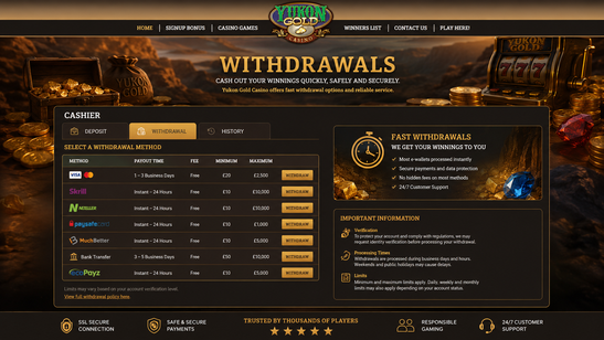yukon gold casino Jeu
